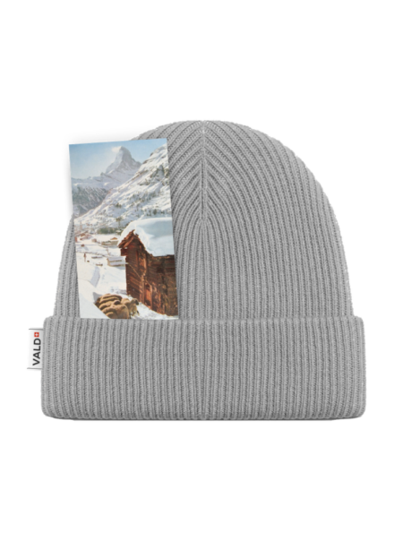 Swiss Alp Wool Pullover Grau